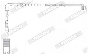 FERODO FWI349 Warning Contact, brake pad wear