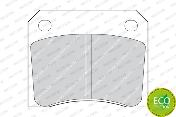 Brake Pad Set, disc brake PREMIER ECO FRICTION FDB815