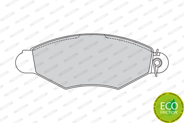 Brake Pad Set, disc brake PREMIER ECO FRICTION FDB1135