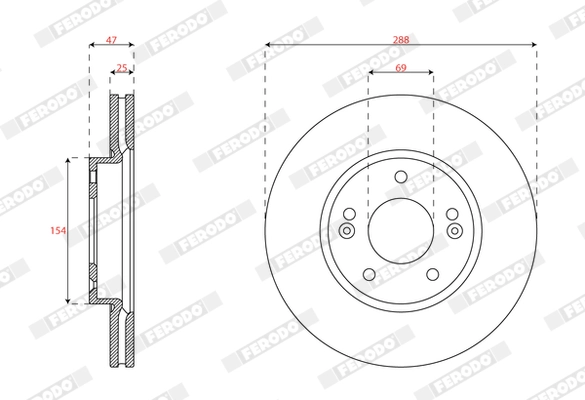 Brake Disc PREMIER DDF2928C