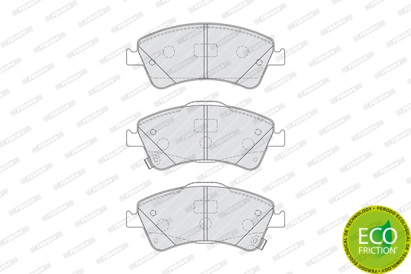 Brake Pad Set, disc brake PREMIER ECO FRICTION FDB4047