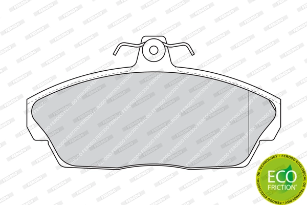 Brake Pad Set, disc brake PREMIER ECO FRICTION FDB1291