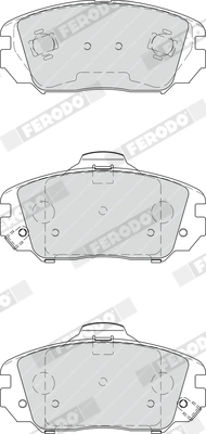 Brake Pad Set, disc brake PREMIER ECO FRICTION FDB4246