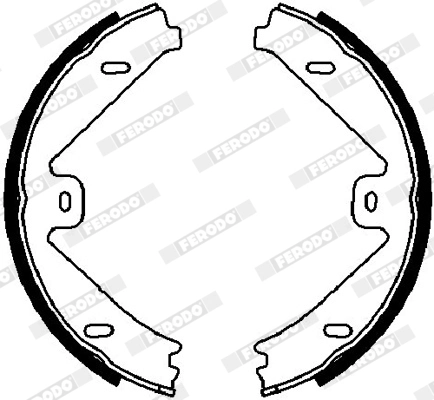 Brake Shoe Set, parking brake PREMIER FSB4026