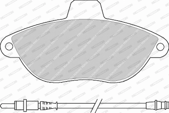 Brake Pad Set, disc brake PREMIER ECO FRICTION FVR1002
