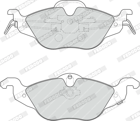 Brake Pad Set, disc brake PREMIER ECO FRICTION FDB1293