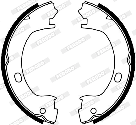 Brake Shoe Set, parking brake PREMIER FSB4073