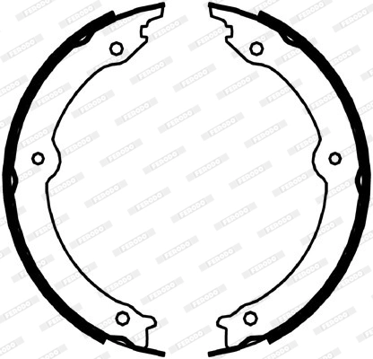 Brake Shoe Set, parking brake PREMIER FSB4067