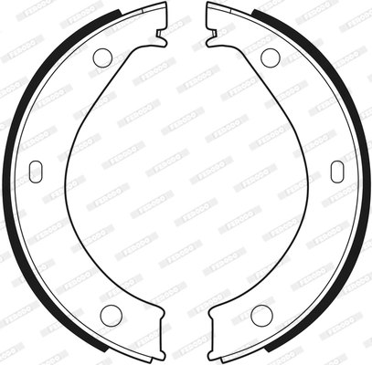 Brake Shoe Set, parking brake PREMIER FSB272