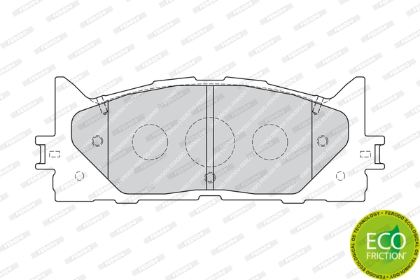 Brake Pad Set, disc brake PREMIER ECO FRICTION FDB1991