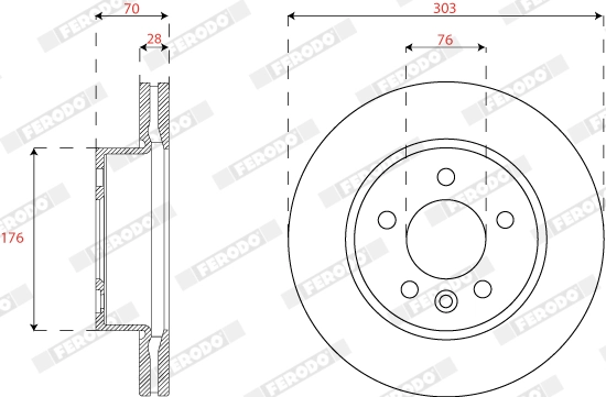 Brake Disc PREMIER FCR382A