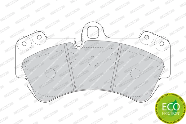 Brake Pad Set, disc brake PREMIER ECO FRICTION FDB1625