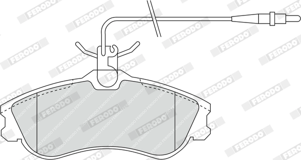 Brake Pad Set, disc brake PREMIER ECO FRICTION FDB1112
