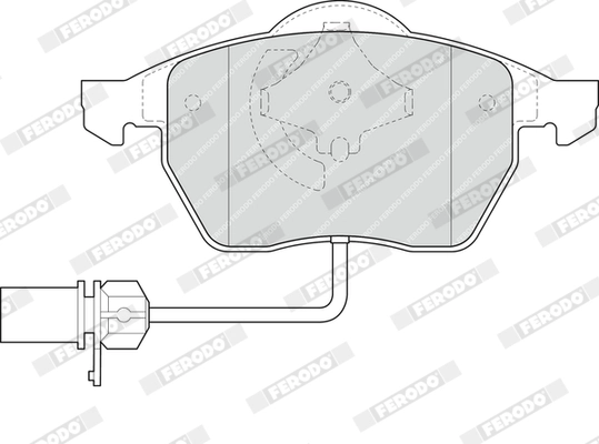 Brake Pad Set, disc brake PREMIER ECO FRICTION FDB1323