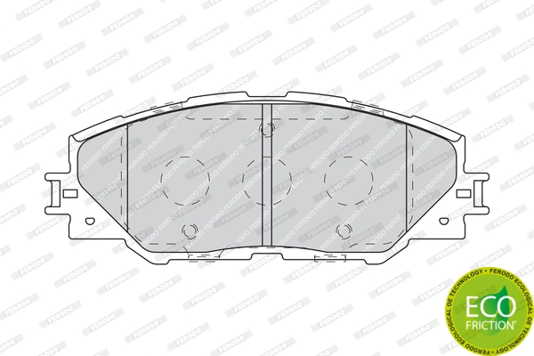 Brake Pad Set, disc brake PREMIER ECO FRICTION FDB4136