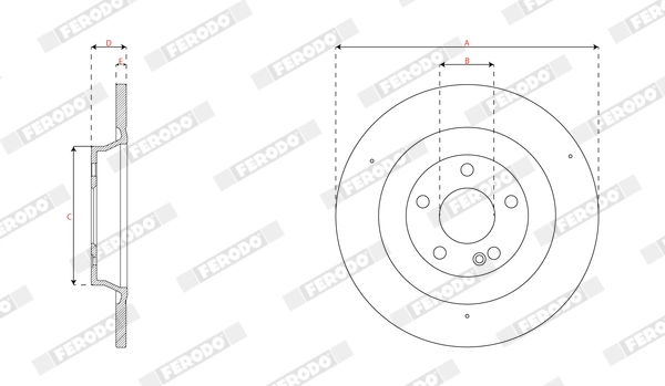 Brake Disc PREMIER DDF3002C