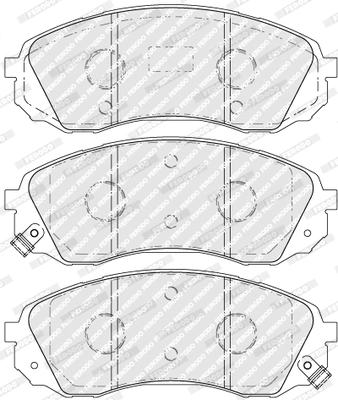 Brake Pad Set, disc brake PREMIER ECO FRICTION FVR5115