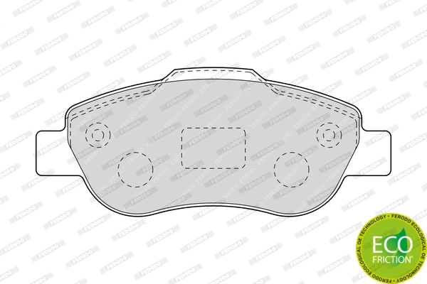Brake Pad Set, disc brake PREMIER ECO FRICTION FDB1652