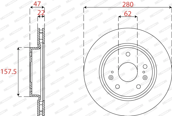 Brake Disc PREMIER DDF2791C