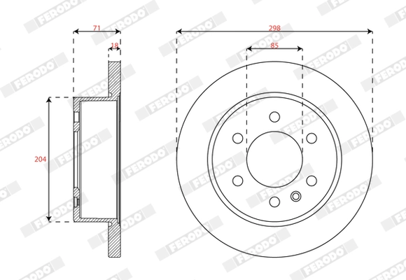 Brake Disc PREMIER DDF3030