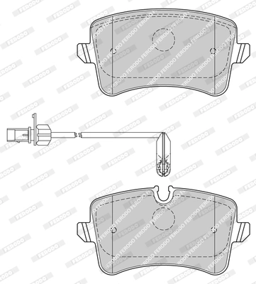 Brake Pad Set, disc brake PREMIER FDB4410