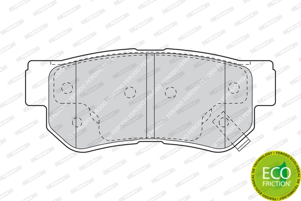 Brake Pad Set, disc brake PREMIER ECO FRICTION FDB1606
