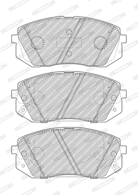 Brake Pad Set, disc brake PREMIER FDB5039