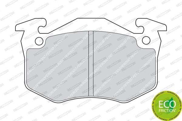 Brake Pad Set, disc brake PREMIER ECO FRICTION FDB881