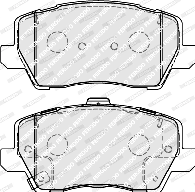 Brake Pad Set, disc brake PREMIER ECO FRICTION FDB5037
