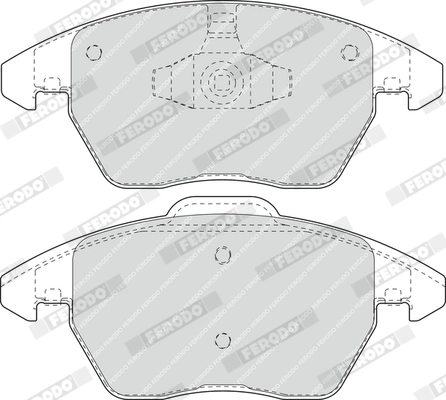 Комплект тормозных колодок, дисковый тормоз FUSE+ Technology FDB1728