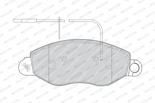 Brake Pad Set, disc brake PREMIER ECO FRICTION FVR1616