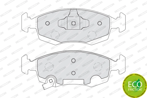 Brake Pad Set, disc brake PREMIER ECO FRICTION FDB4400