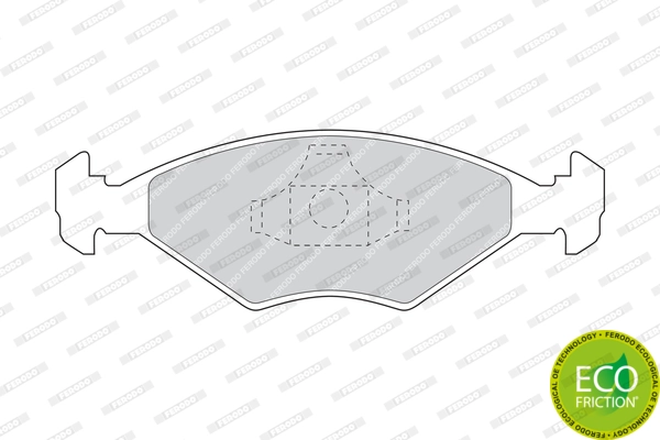 Brake Pad Set, disc brake PREMIER ECO FRICTION FDB896