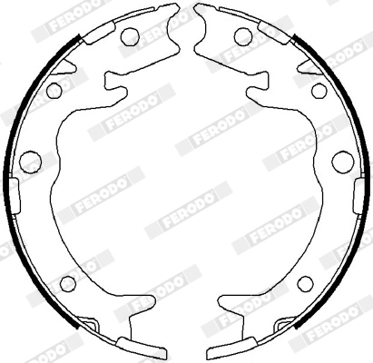 Brake Shoe Set, parking brake PREMIER FSB4019