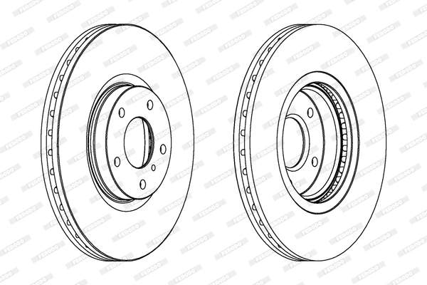 FERODO DDF1505C-1 Brake Disc