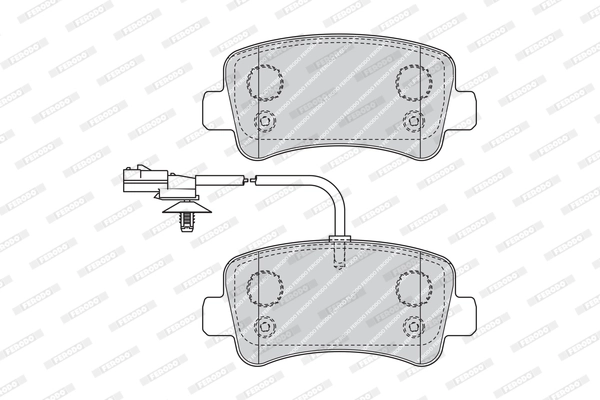 Brake Pad Set, disc brake PREMIER ECO FRICTION FVR4348