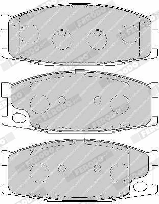 Brake Pad Set, disc brake PREMIER ECO FRICTION FVR1701