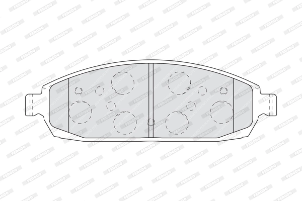 Brake Pad Set, disc brake PREMIER FDB4002