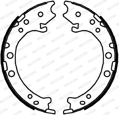 Brake Shoe Set, parking brake PREMIER FSB4044