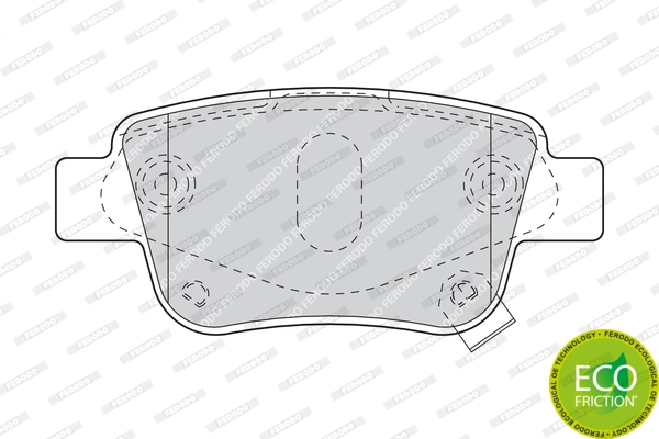 Brake Pad Set, disc brake PREMIER ECO FRICTION FDB1649