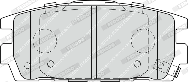 Brake Pad Set, disc brake PREMIER ECO FRICTION FDB1841