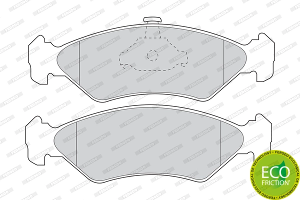 Brake Pad Set, disc brake PREMIER ECO FRICTION FDB1082