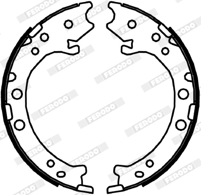 Brake Shoe Set, parking brake PREMIER FSB4044