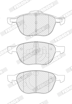 Brake Pad Set, disc brake PREMIER ECO FRICTION FDB4319