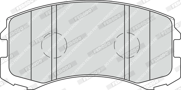 Brake Pad Set, disc brake PREMIER ECO FRICTION FDB1886