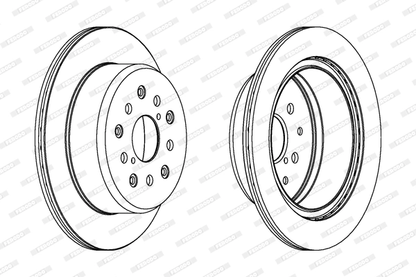 FERODO DDF1375 Brake Disc