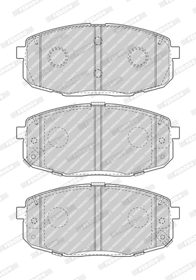 Brake Pad Set, disc brake PREMIER FDB5038