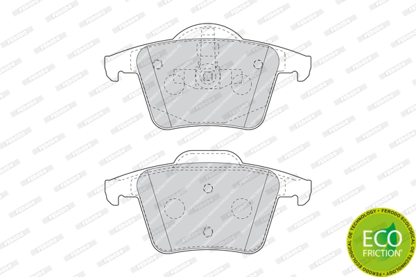 Brake Pad Set, disc brake PREMIER ECO FRICTION FDB1632