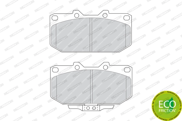 Brake Pad Set, disc brake PREMIER ECO FRICTION FDB986