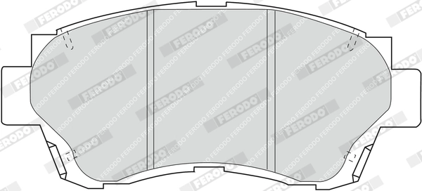 Brake Pad Set, disc brake PREMIER ECO FRICTION FDB868